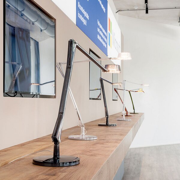 Stolne Lampa Kartell, Aledin Dec, Sivo, Dnevna soba, Plastika, Moderan