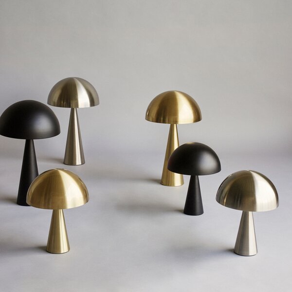 Stolne Lampa Hübsch, Mush Tall, Metalik, Dnevna soba, Metal, Dizajn