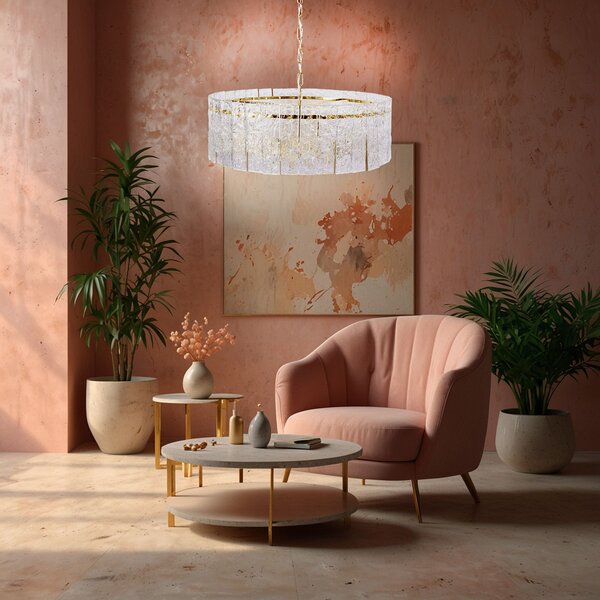 Visilica s kristalima APP1779-CP 60CM Gold