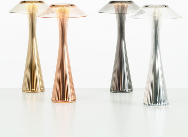Stolne Lampa Kartell, Space, Metalik, Dnevna soba, Plastika, Dizajn