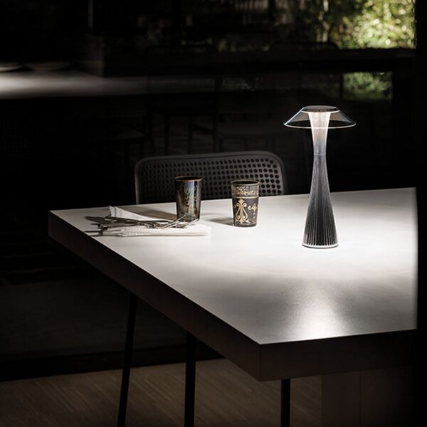 Stolne Lampa Kartell, Space, Metalik, Dnevna soba, Plastika, Dizajn