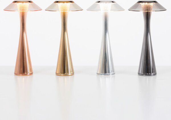 Stolne Lampa Kartell, Space, Metalik, Dnevna soba, Plastika, Dizajn