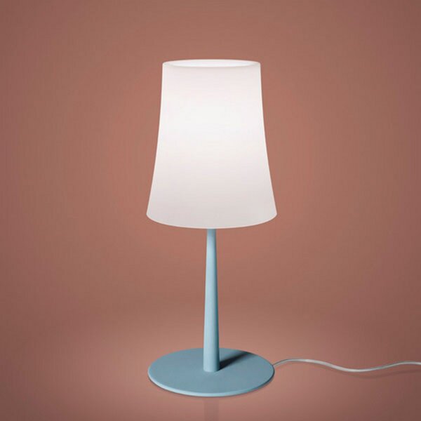 Stolne Lampa Foscarini, Birdie Easy, Plava, Dnevna soba, Metal, Dizajn