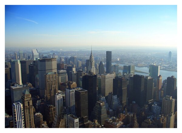 Staklena slika - Manhattan po danu (70x50 cm)