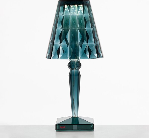 Stolne Lampa Kartell, Big Battery, Plava, Dnevna soba, Plastika, Dizajn