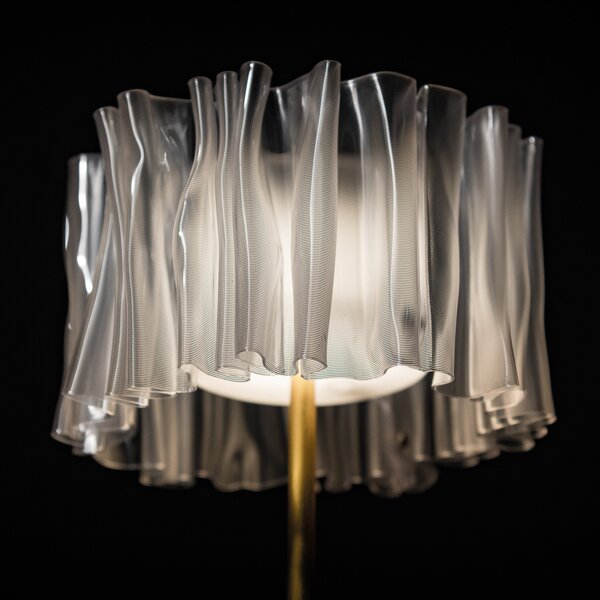 Stolne Lampa Slamp, Accordéon Battery, prigušiv, Providna, Dnevna soba, Metal, Dizajn