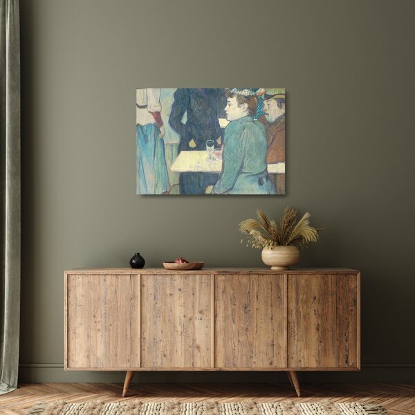 Staklena slika - Henri de Toulouse-Lautrec, A Corner of the Moulin de la Galette, reprodukcije (70x50 cm)