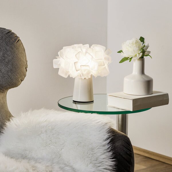 Stolne Lampa Slamp, CLIZIA, Bijela, Dnevna soba, Plastika, Dizajn