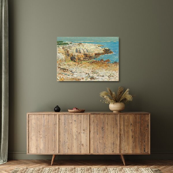 Staklena slika - Childe Hassam, A North East Headland, reprodukcije (70x50 cm)