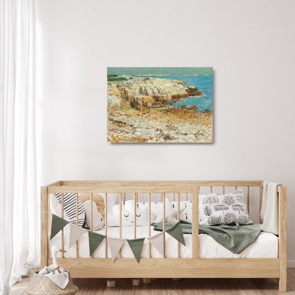 Staklena slika - Childe Hassam, A North East Headland, reprodukcije (70x50 cm)