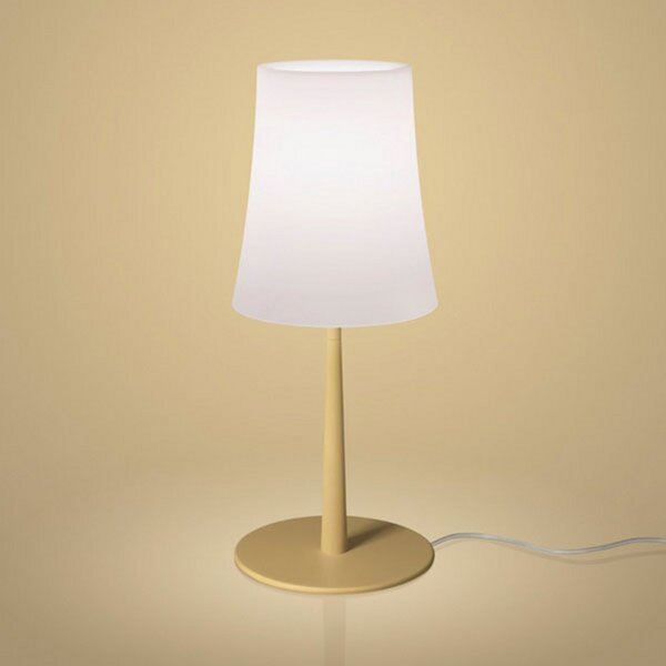 Stolne Lampa Foscarini, Birdie Easy, Žuta, Dnevna soba, Metal, Dizajn