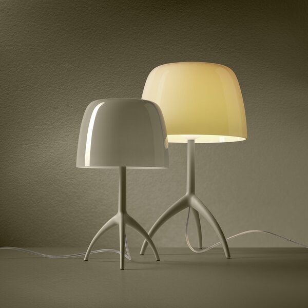 Stolne Lampa Foscarini, Lumiere nuances grande, prigušiv, Zelena, Dnevna soba, Staklo, Dizajn