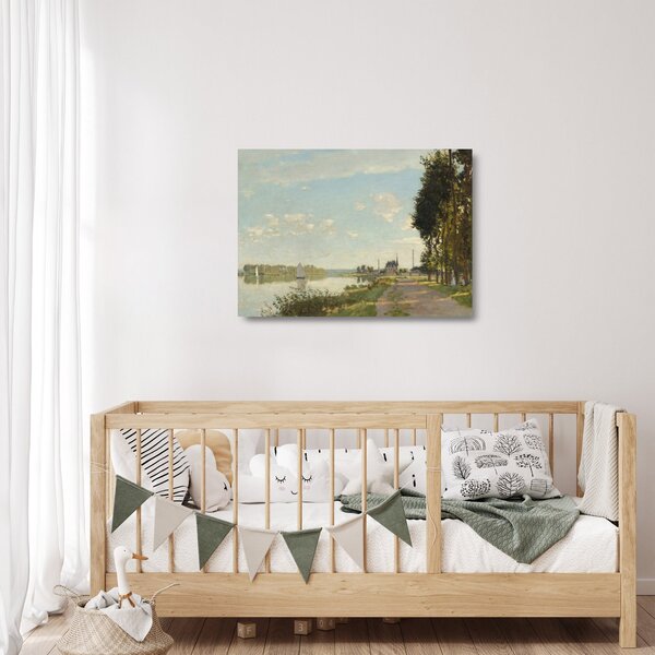 Staklena slika - Claude Monet, Argenteuil, reprodukcije (70x50 cm)