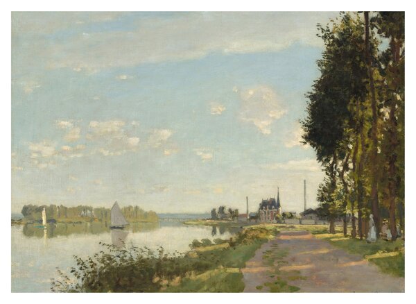 Staklena slika - Claude Monet, Argenteuil, reprodukcije (70x50 cm)
