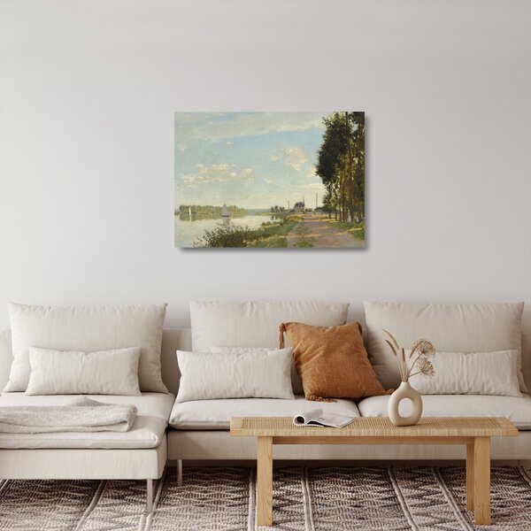Staklena slika - Claude Monet, Argenteuil, reprodukcije (70x50 cm)