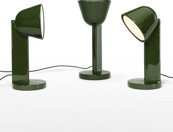 Stolne Lampa FLOS, Céramique Down, prigušiv, Zelena, Dnevna soba, Keramika, Dizajn
