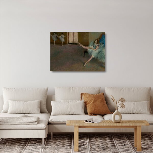Staklena slika - Edgar Degas, Before the Ballet, reprodukcije (70x50 cm)