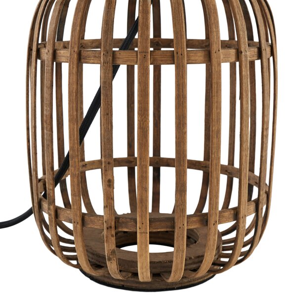 Stolne Lampa Lindby, Marzanna, Drvo, Dnevna soba, Tkanina / tekstil, Boho