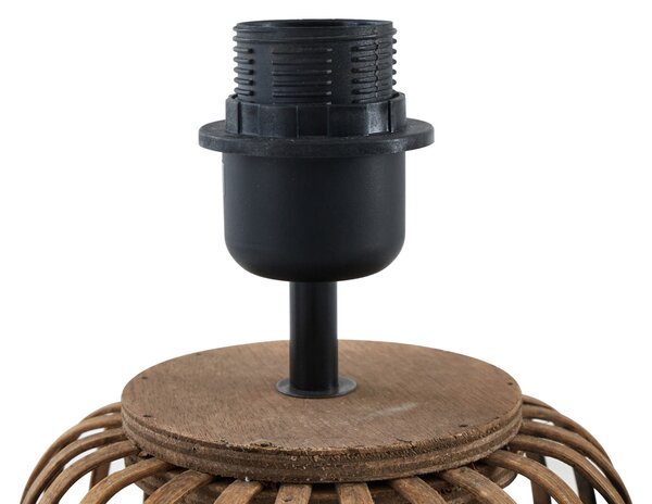 Stolne Lampa Lindby, Marzanna, Drvo, Dnevna soba, Tkanina / tekstil, Boho