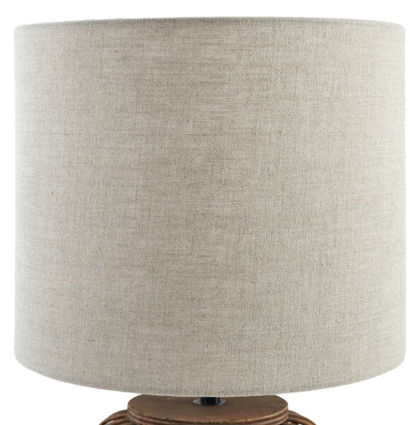Stolne Lampa Lindby, Marzanna, Drvo, Dnevna soba, Tkanina / tekstil, Boho