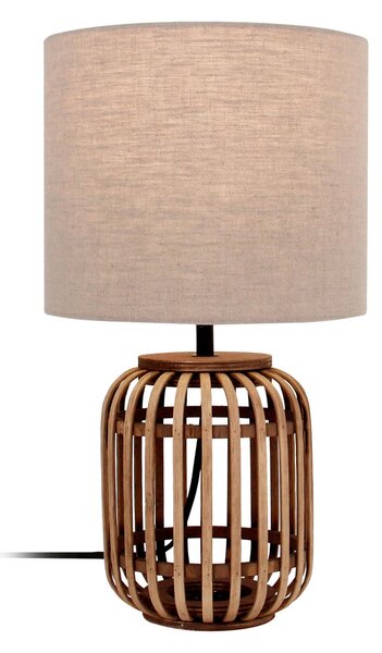 Stolne Lampa Lindby, Marzanna, Drvo, Dnevna soba, Tkanina / tekstil, Boho