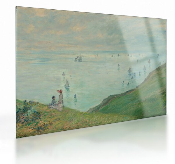 Staklena slika - Henri Fantin-Latour, Cliffs at Pourville, reprodukcije (70x50 cm)