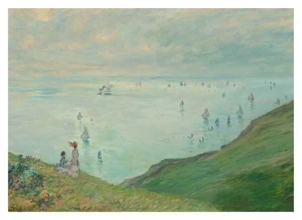 Staklena slika - Henri Fantin-Latour, Cliffs at Pourville, reprodukcije (70x50 cm)
