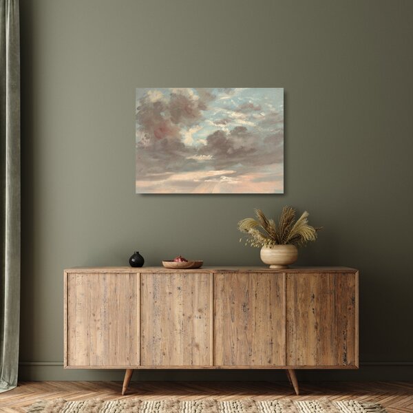 Staklena slika - John Constable, Cloud Study Stormy Sunset, reprodukcije (70x50 cm)