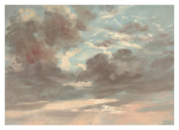 Staklena slika - John Constable, Cloud Study Stormy Sunset, reprodukcije (70x50 cm)