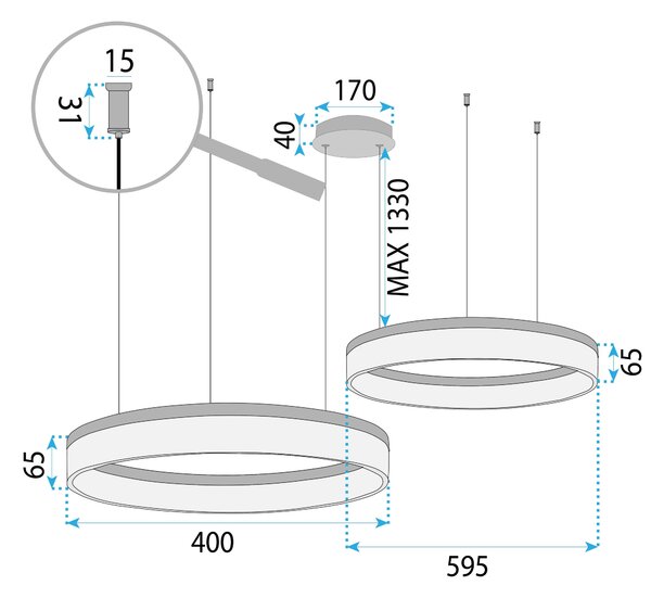LED svijetiljka LHJ048-CP2 GOLD