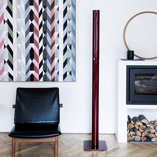 Podne Lampa Artemide, Ilio, prigušiv, Crvena, Dnevna soba, Metal, Dizajn