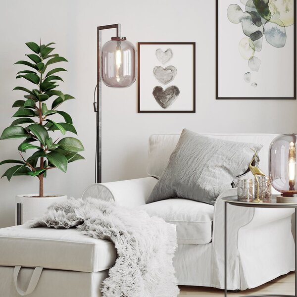 Podne Lampa By Rydéns, Leola, Crno, Dnevna soba, Staklo