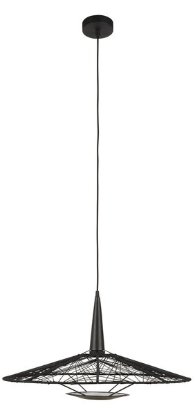 Viseće Svjetiljka Forestier, Carpa M, prigušiv, Crno, Dnevna soba, Tkanina / tekstil, Dizajn