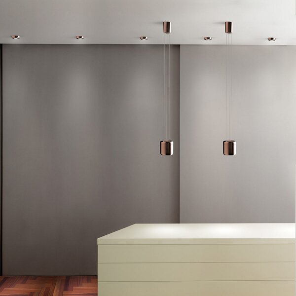 Viseće Svjetiljka Serien Lighting, Cavity Suspension L, prigušiv, Bronca / stari mesing, Dnevna soba, Metal, Dizajn