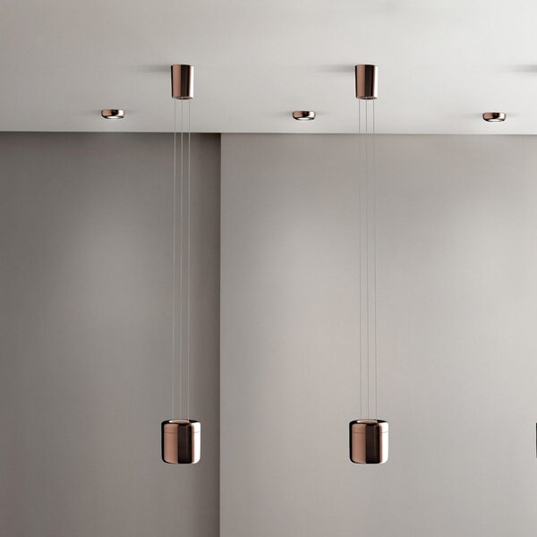 Viseće Svjetiljka Serien Lighting, Cavity Suspension L, prigušiv, Bronca / stari mesing, Dnevna soba, Metal, Dizajn