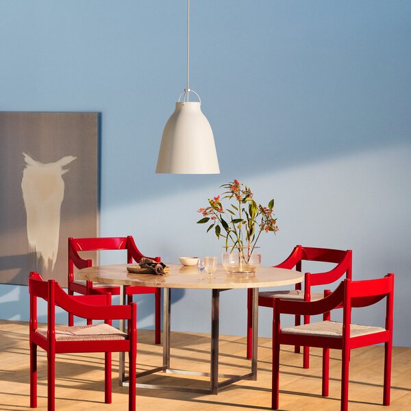 Viseće Svjetiljka FRITZ HANSEN, Caravaggio P3, prigušiv, Bijela, Dnevna soba, Metal, Dizajn