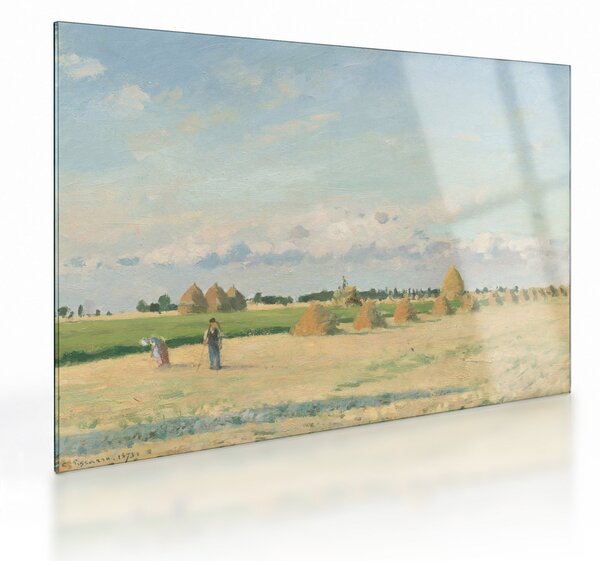 Staklena slika - Camille Pissarro, Landscape, Ile de France, reprodukcije (70x50 cm)