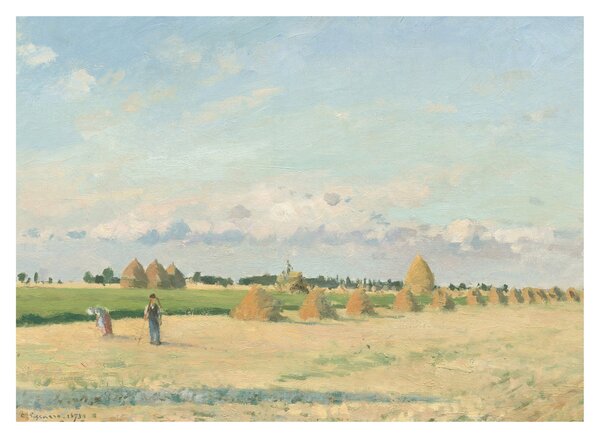 Staklena slika - Camille Pissarro, Landscape, Ile de France, reprodukcije (70x50 cm)