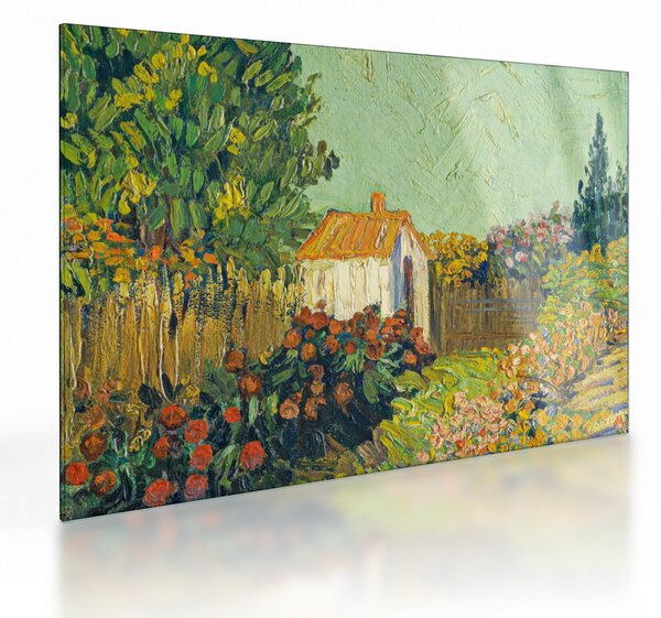 Staklena slika - Imitator of Vincent van Gogh, Landscape, reprodukcije (70x50 cm)