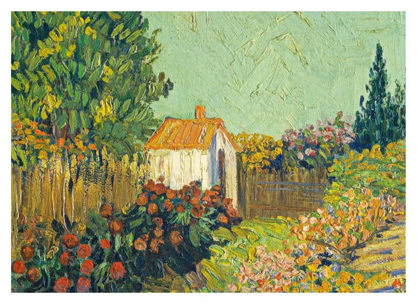 Staklena slika - Imitator of Vincent van Gogh, Landscape, reprodukcije (70x50 cm)