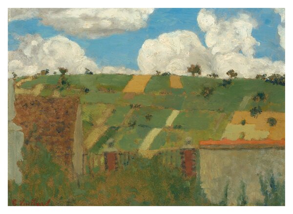 Staklena slika - Edouard Vuillard, Landscape of the Ile de France, reprodukcije (70x50 cm)
