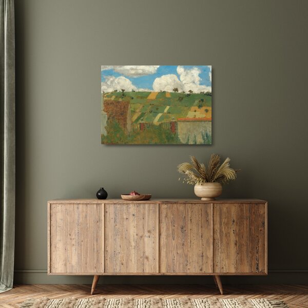 Staklena slika - Edouard Vuillard, Landscape of the Ile de France, reprodukcije (70x50 cm)