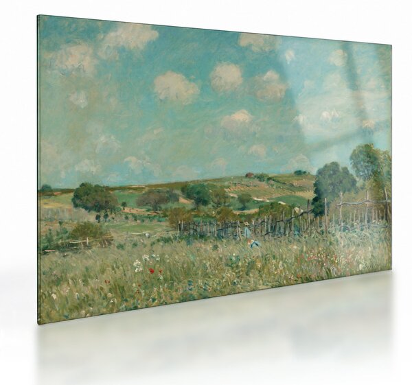 Staklena slika - Alfred Sisley, Meadow, reprodukcije (70x50 cm)