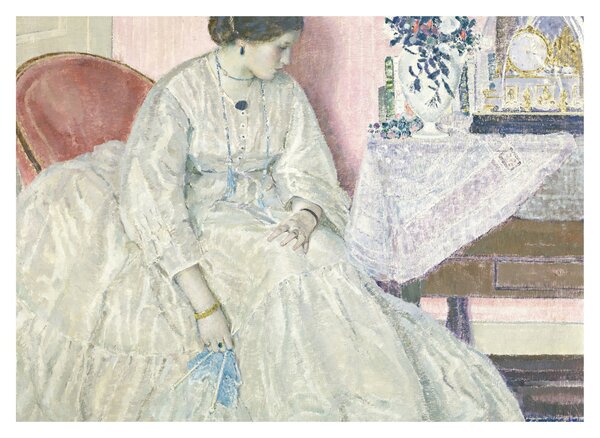 Staklena slika - Frederick Carl Frieseke, Memories, reprodukcije (70x50 cm)