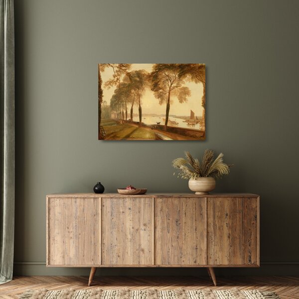 Staklena slika - Joseph Mallord William Turner, Mortlake Terrace, reprodukcije (70x50 cm)