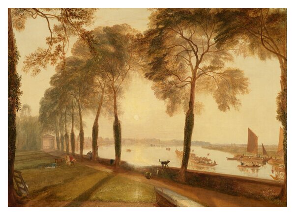 Staklena slika - Joseph Mallord William Turner, Mortlake Terrace, reprodukcije (70x50 cm)