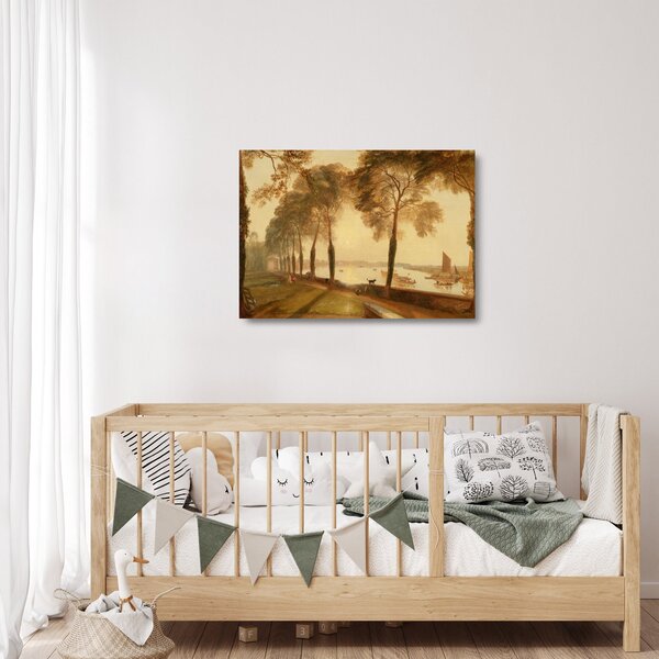 Staklena slika - Joseph Mallord William Turner, Mortlake Terrace, reprodukcije (70x50 cm)