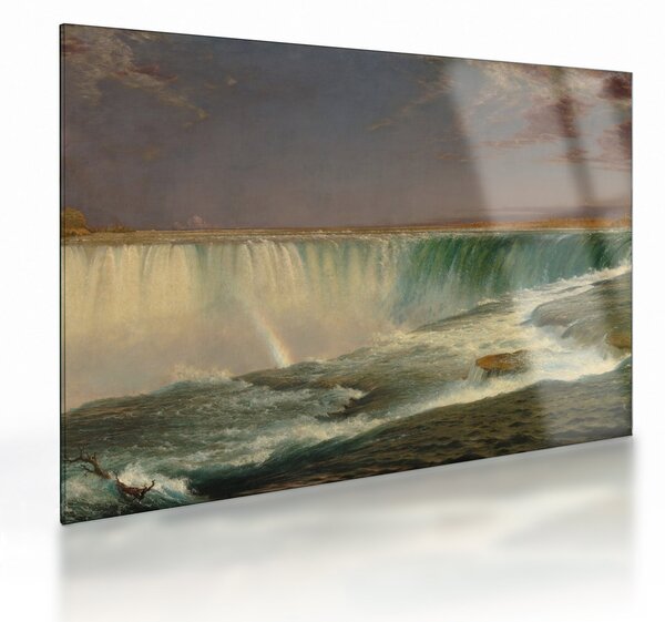 Staklena slika - Frederic Edwin Church, Niagara, reprodukcije (70x50 cm)