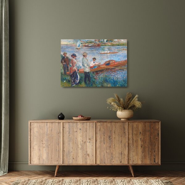 Staklena slika - Auguste Renoir, Oarsmen at Chatou, reprodukcije (70x50 cm)