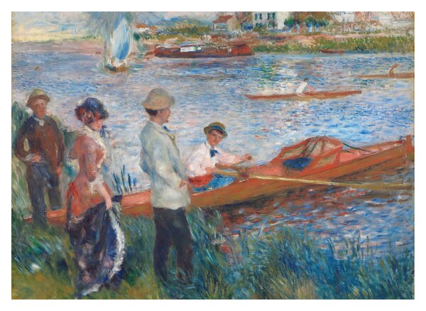Staklena slika - Auguste Renoir, Oarsmen at Chatou, reprodukcije (70x50 cm)